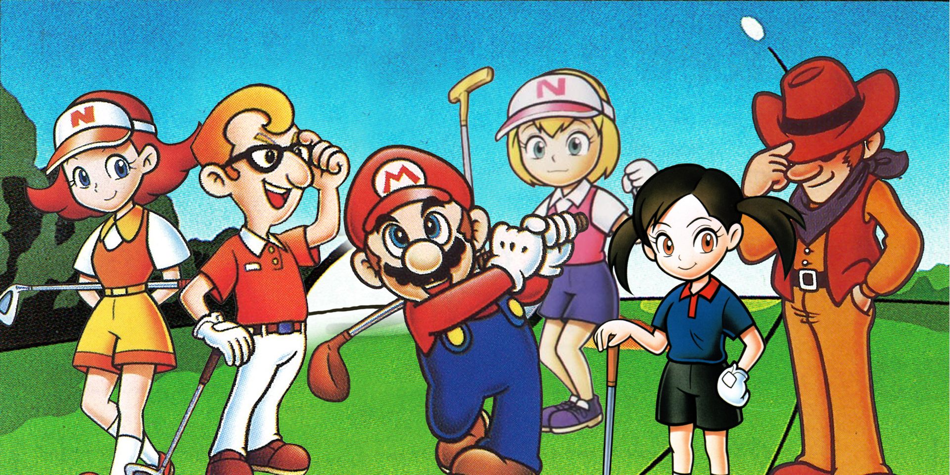 Mario and friends take to the fairway.