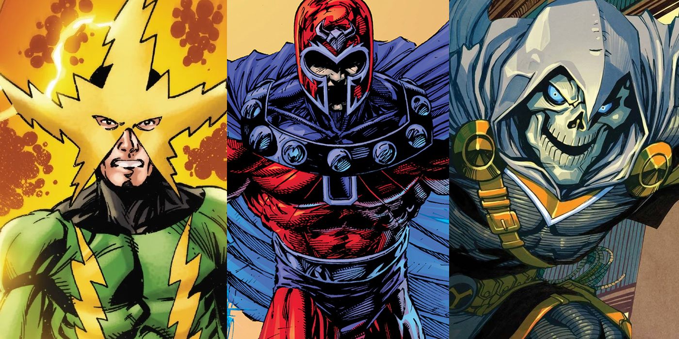 Split Image: Electro, Magneto, and Taskmaster in Marvel Comics