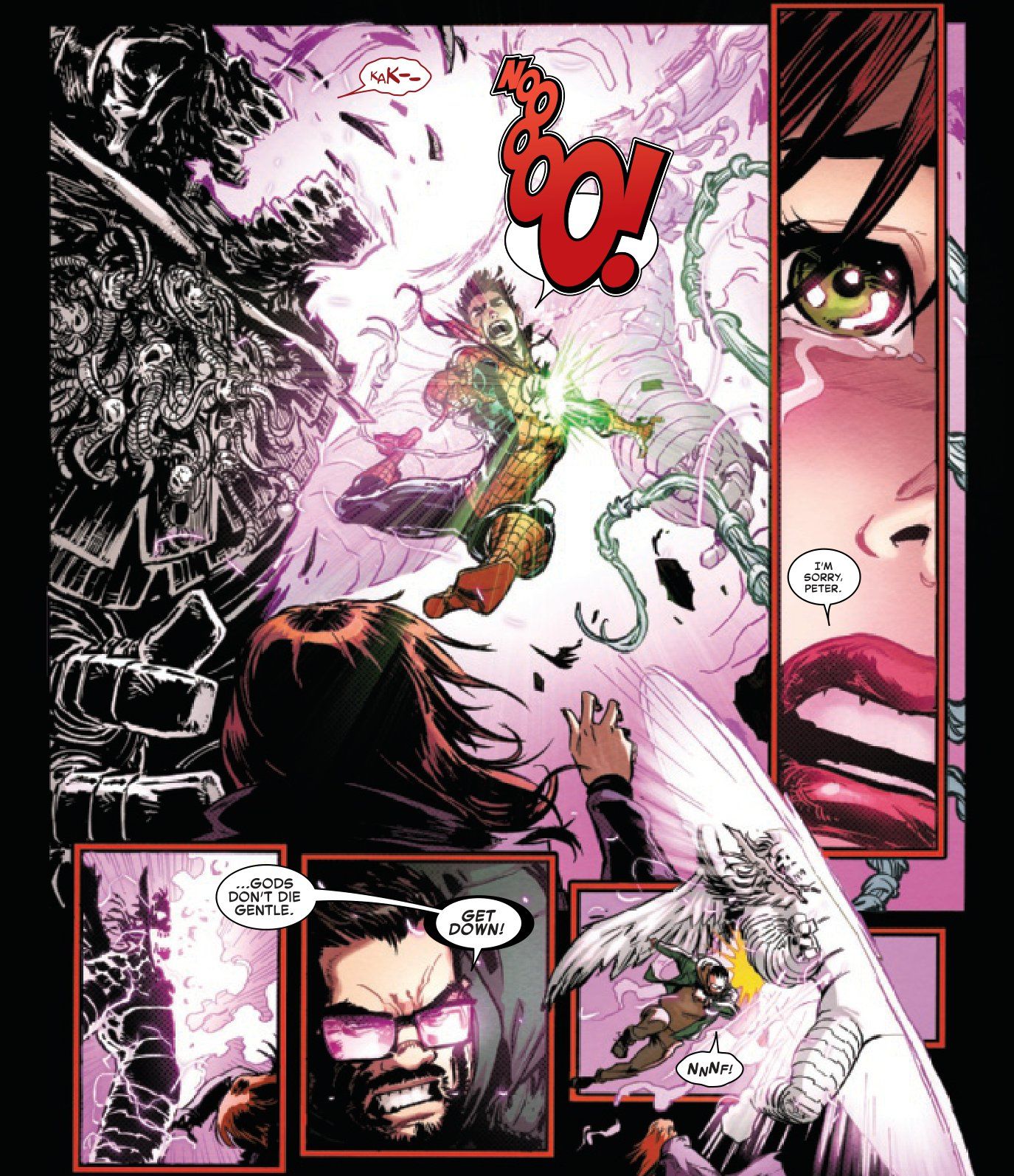 Mary Jane sends Peter back home as Wayep dies in Amazing Spider-Man #25