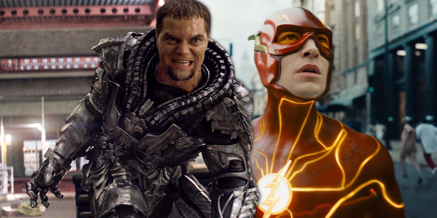 Michael Shannon as Zod and The Flash