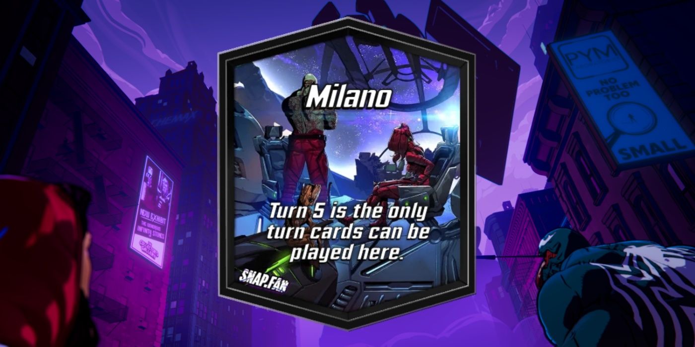 Milano é um local na temporada dos Guardiões da Marvel Snap.