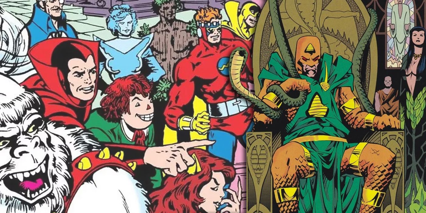 Split image of DC's Secret Society of Supervillains and the Cult of Kobra