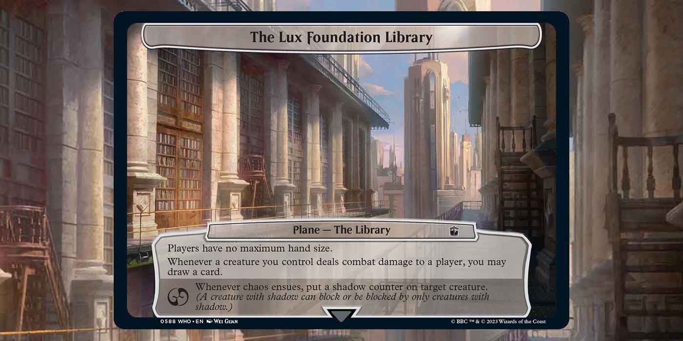 MTG Doctor Who Planechase Card Lux ​​Foundation Library
