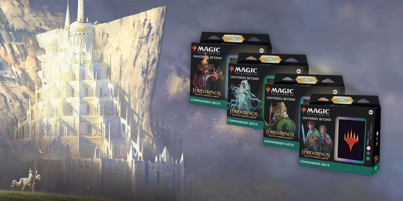 MTG Tales of Middle-earth Commander Decks and Gandalf with Isengard artwork