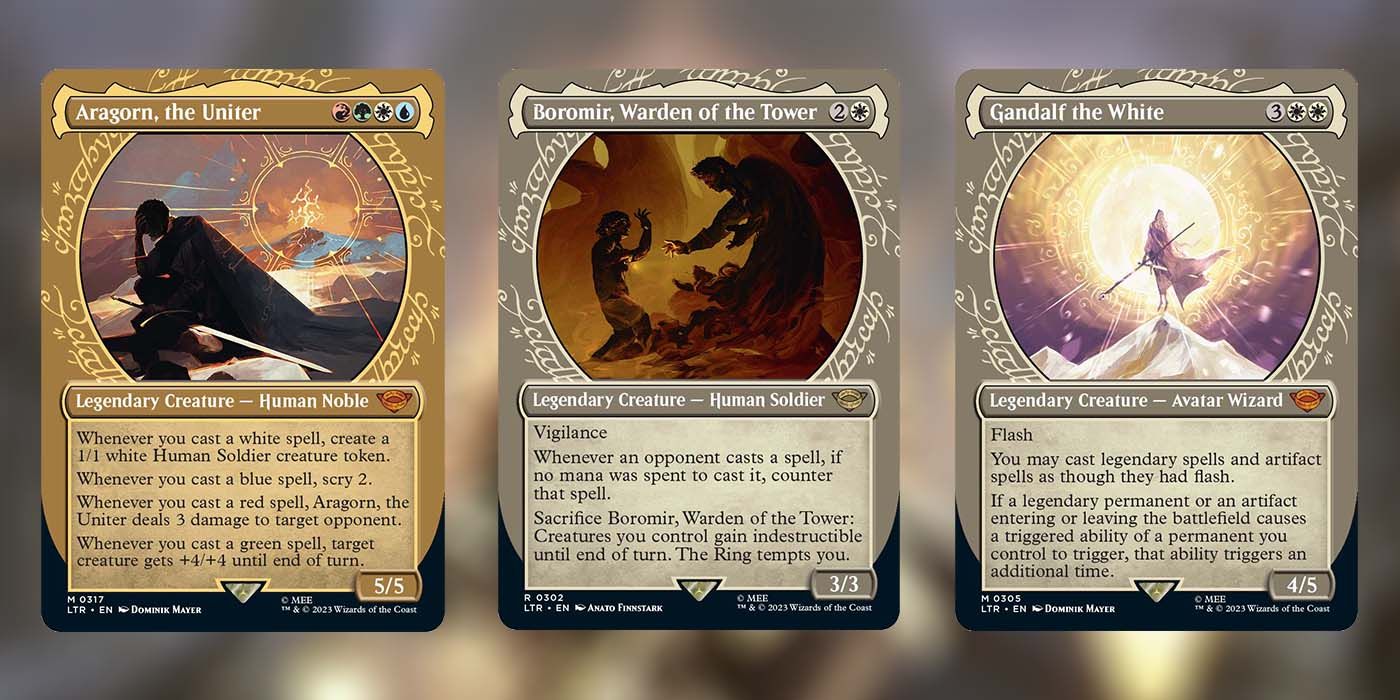 MTG Tales of Middle-earth Special Ring Border cards 1