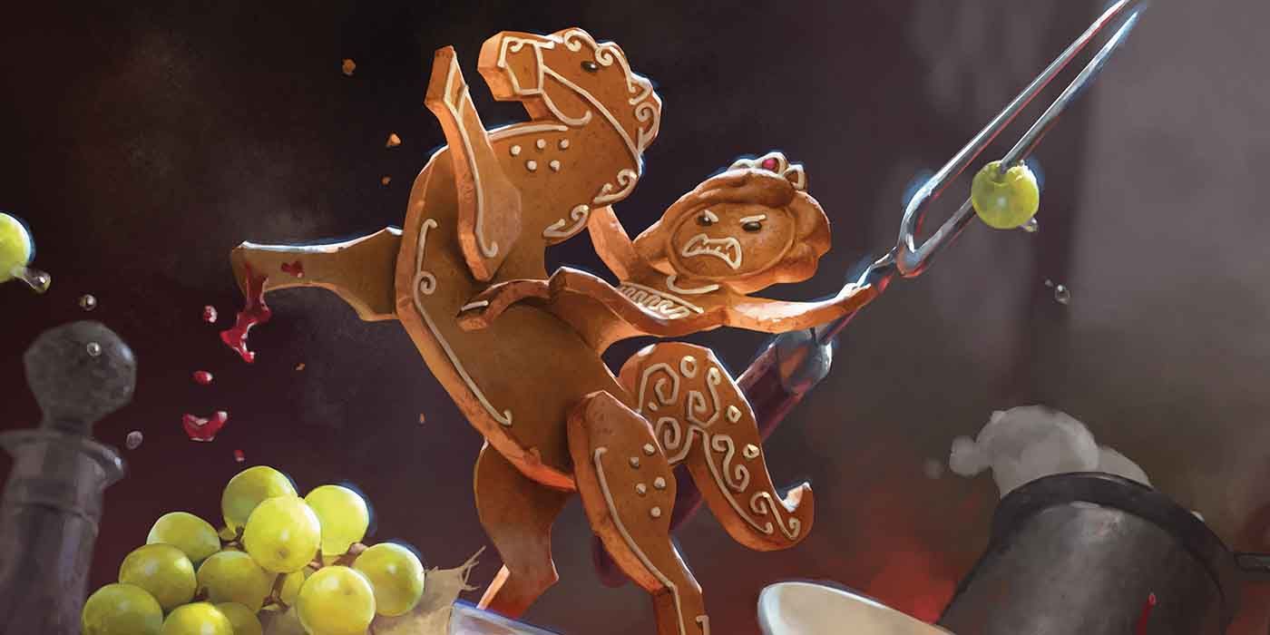 MTG Wilds of Eldraine Gingerbread Knight art