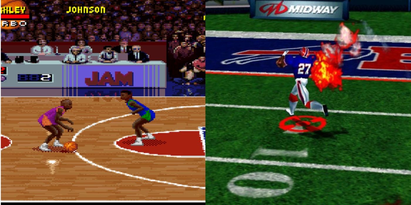 NBA Jam and NFL Blitz are two 1990s sports games that still hold up