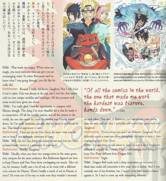 Pujian Eiichiro Oda untuk Mangaka Masashi Kishimoto pencipta Naruto