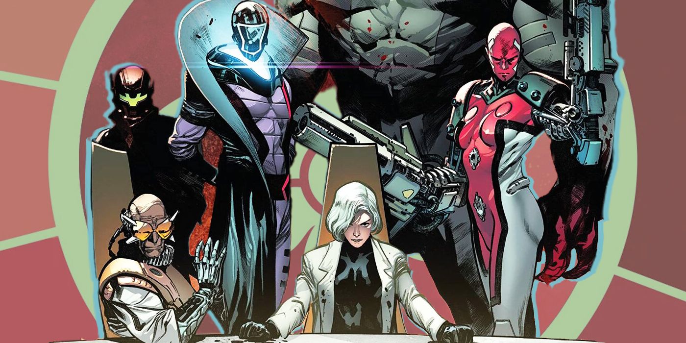 X-Men villains Orchis posing together.in Marvel Comics