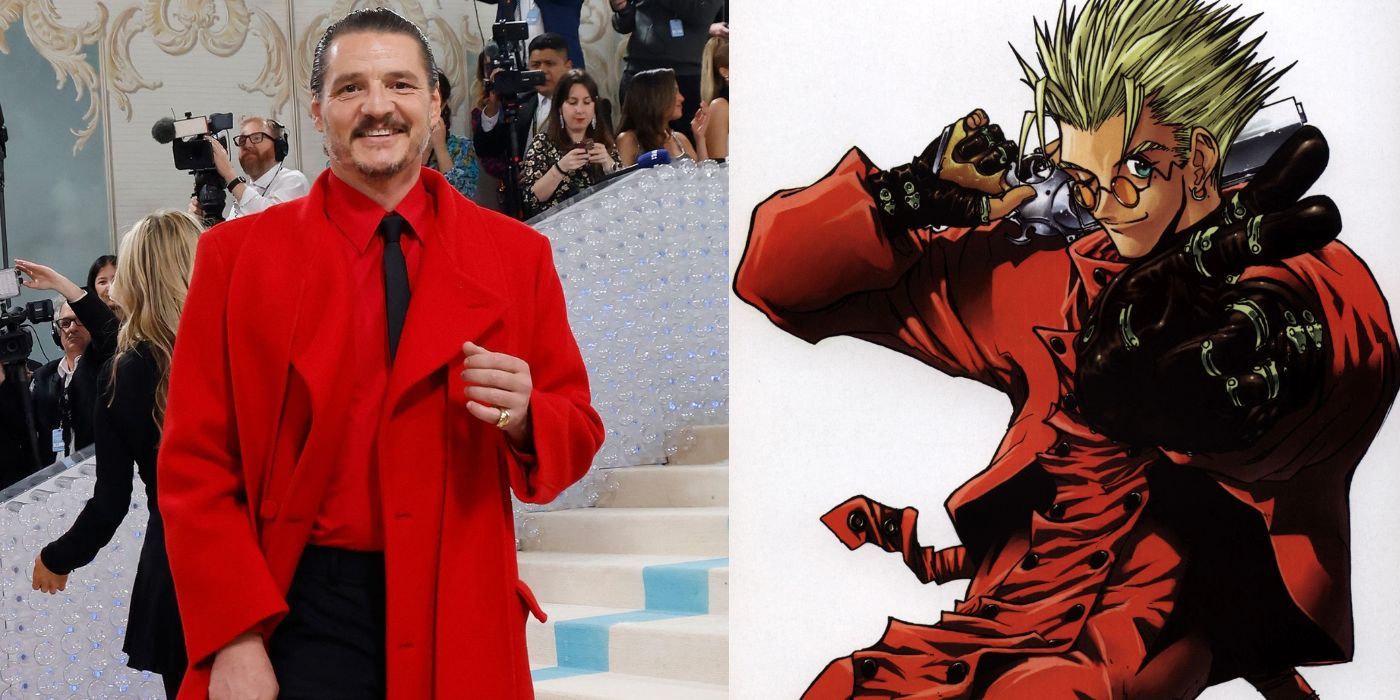 pedro pascal at met gala comparison with vash from trigun