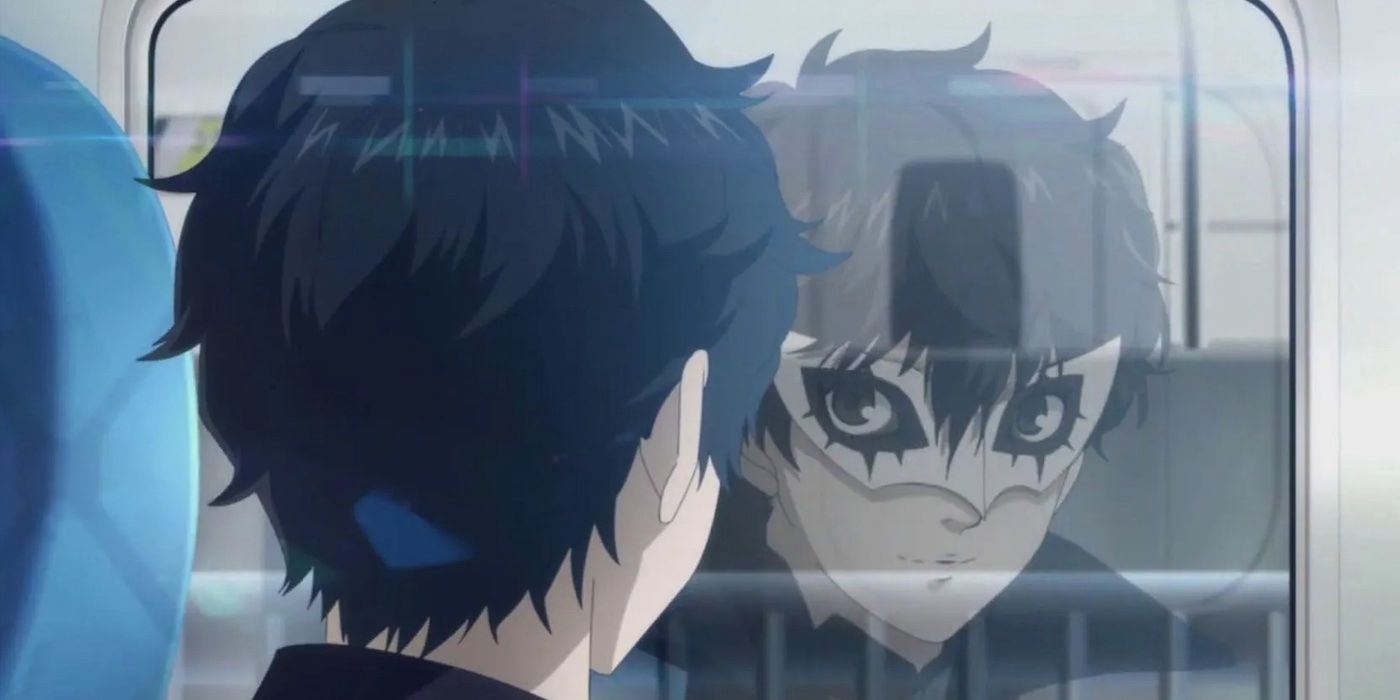 O protagonista vê Joker em seu reflexo em Persona 5 Royal