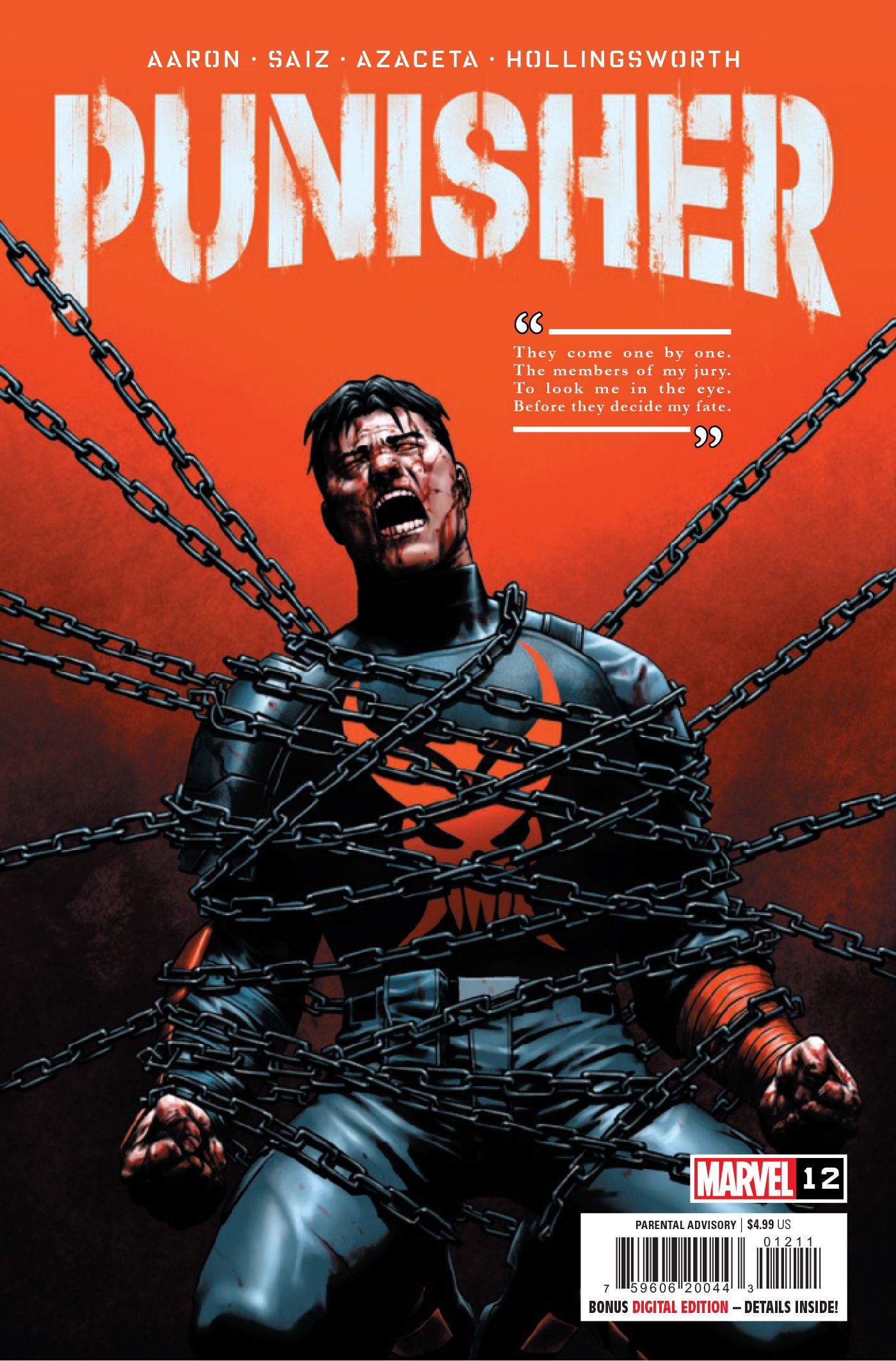 An early look at Punisher #12 (2023) from Marvel Comics.