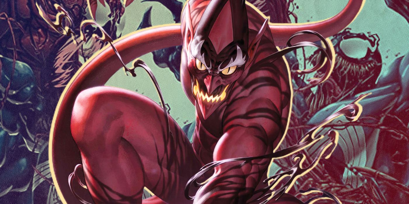 Red Goblin in front of venom and carnage