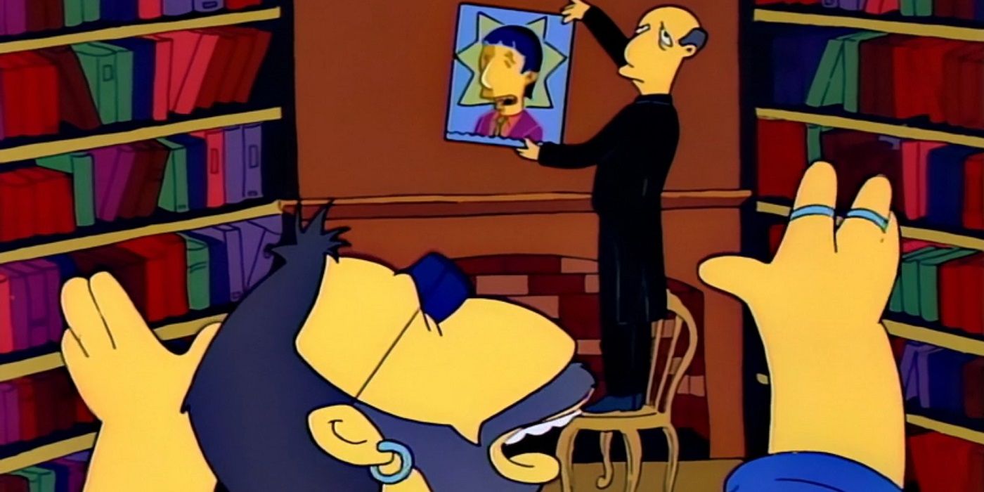 Ringo Starr has his portrait placed on a wall in The Simpsons