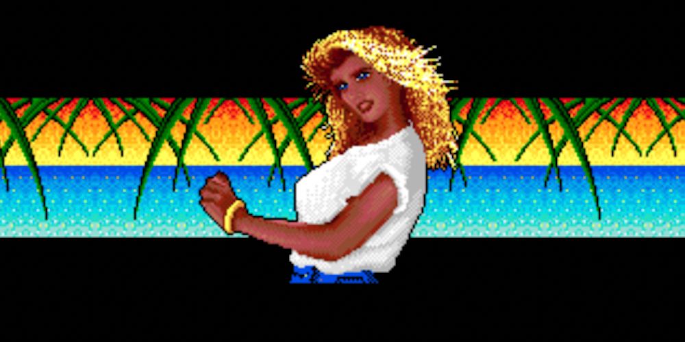 A tela do desenvolvedor da Naughty Dog no jogo Sega Genesis, Rings of Power