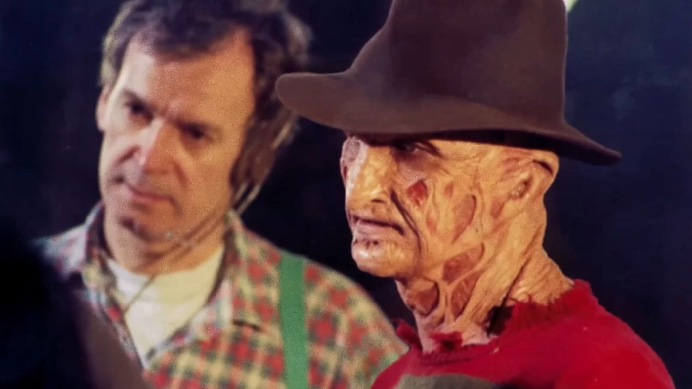 Robert Englund as Freddy Krueger behind the scenes in Hollywood Dreams And Nightmares The Robert Englund Story