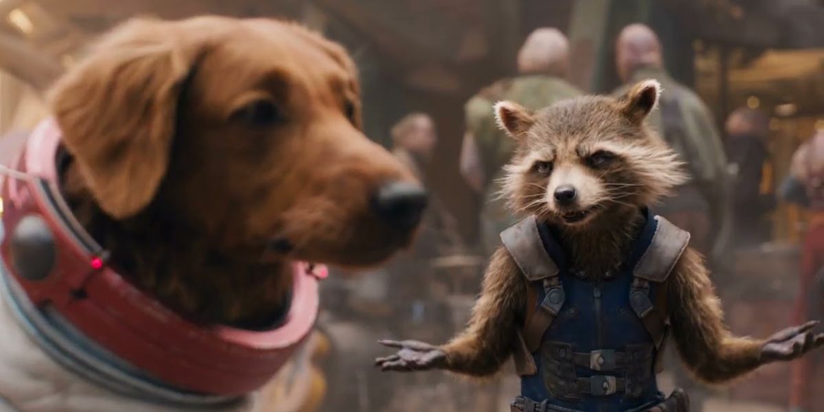 Cosmo and Rocket in The Guardians of the Galaxy Holiday Special