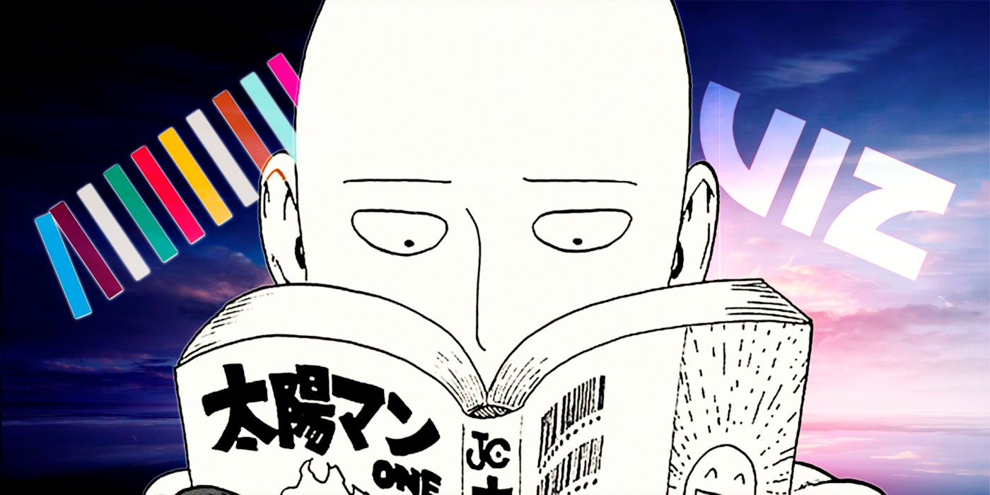 Saitama from One-Punch Man reading manga