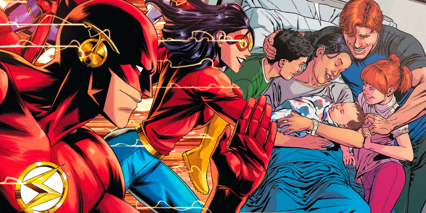 Wally West and Linda Park's third child is born in The Flash #798, while Linda loses her powers.