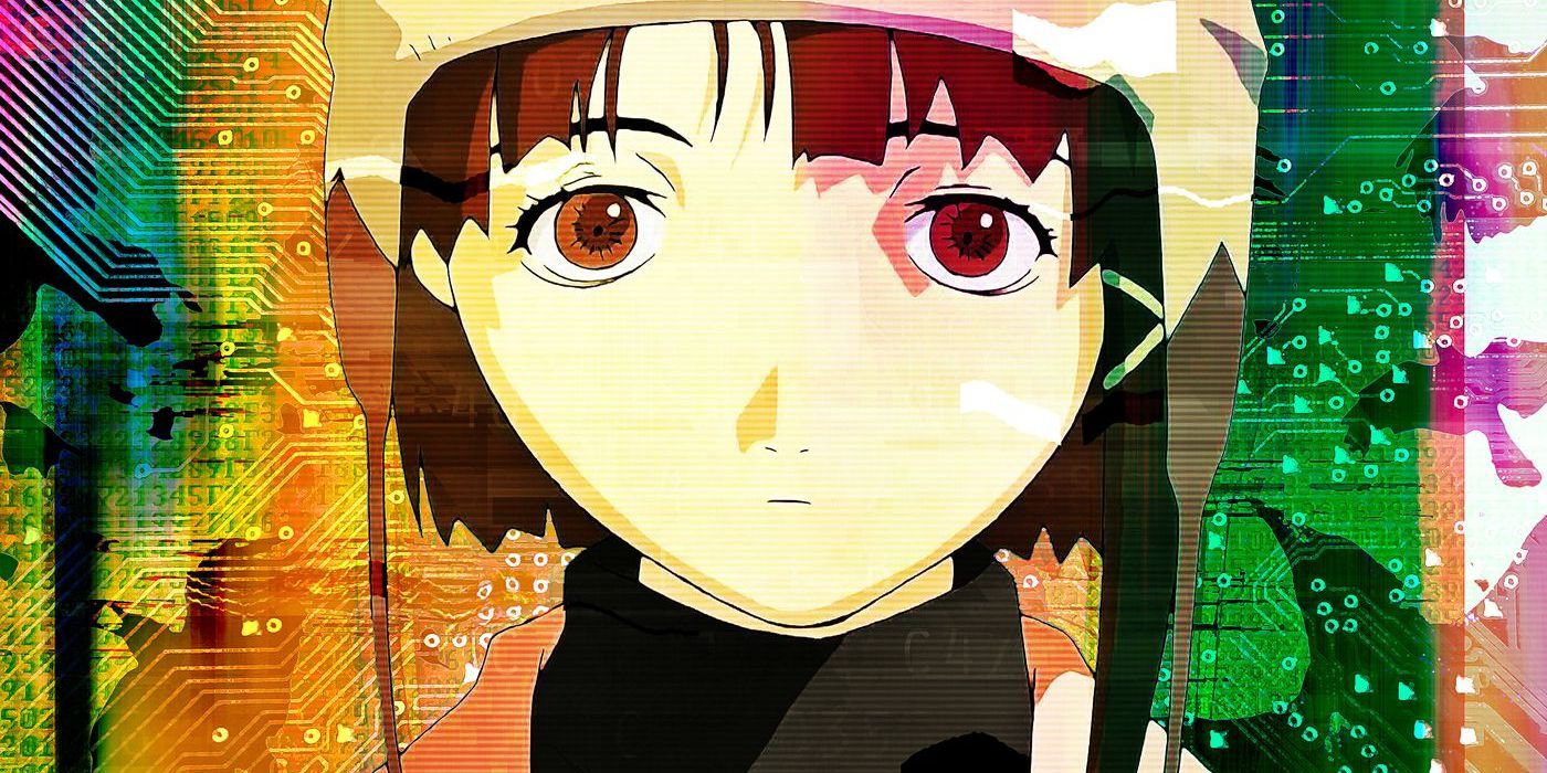 lain from serial experiments lain, looking forward with technology behind her