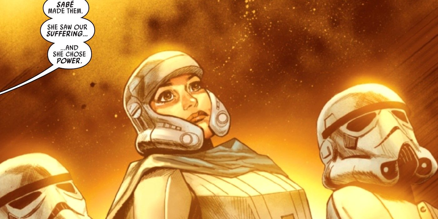 Entre os Stormtroopers, Sabe escolhe entre o sofrimento e o poder