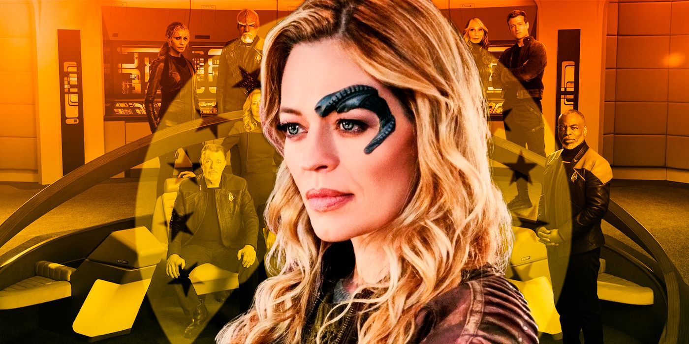 Star Trek Picard Paramount Plus graphic with Seven of Nine at the center.