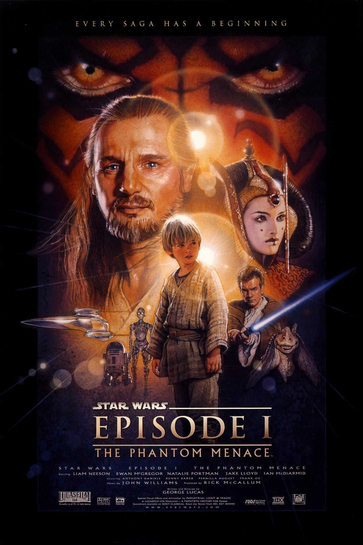 Star Wars Episode I - The Phantom Menace Film Poster-1