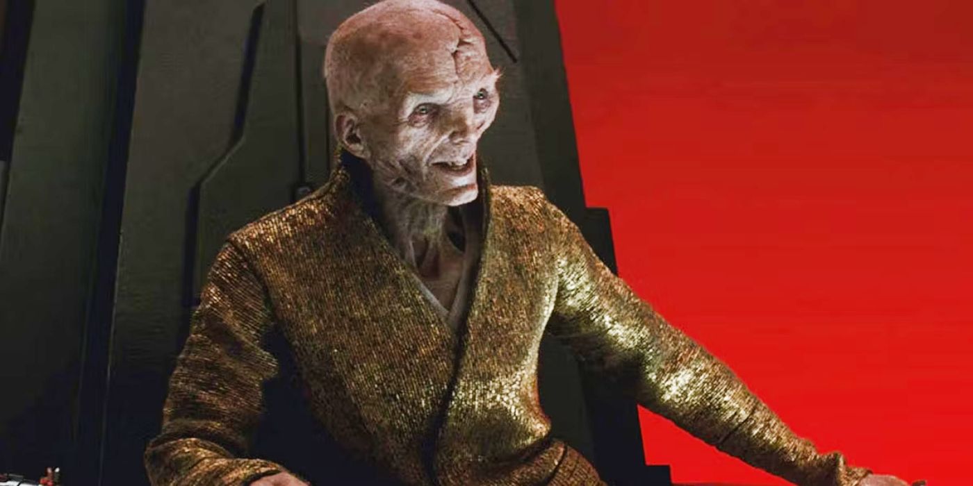 Star Wars' Snoke in the final moments before his death