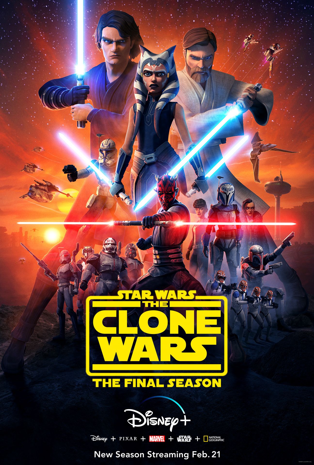 Star Wars The Clone Wars TV Show Poster