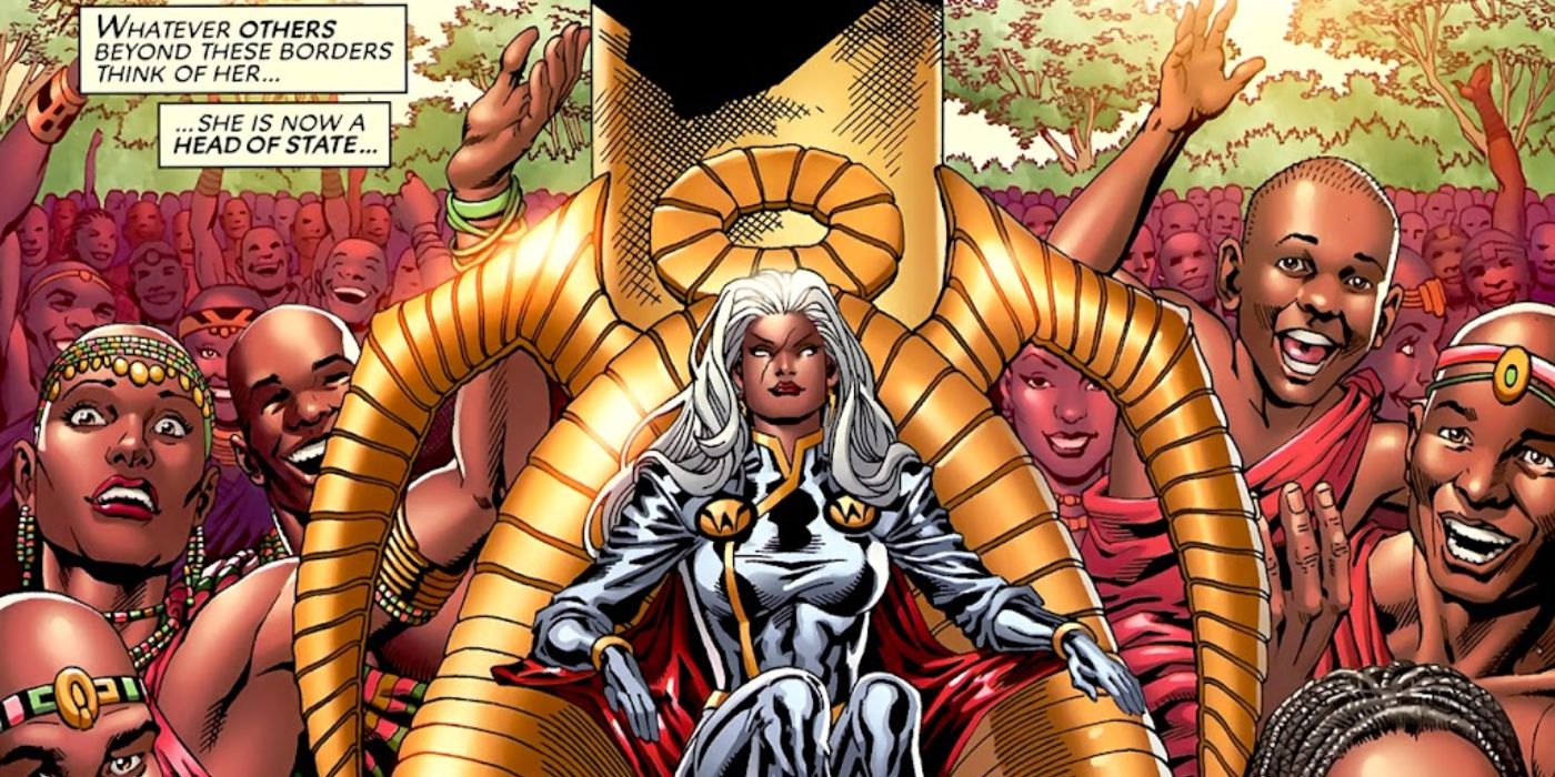 A Tempestade Perfeita domina Wakanda em X-Men Eternamente.