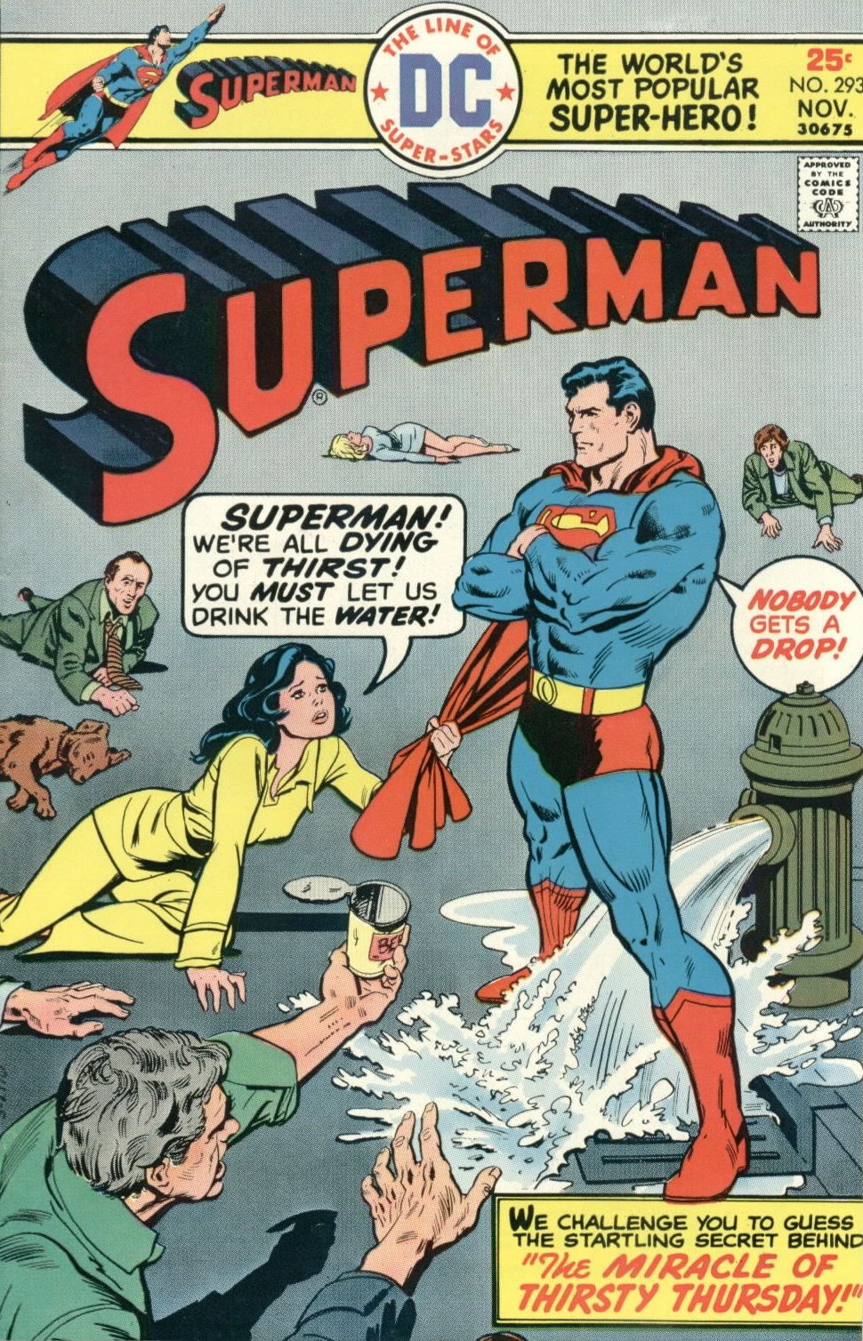 Superman não deixa ninguém beber água