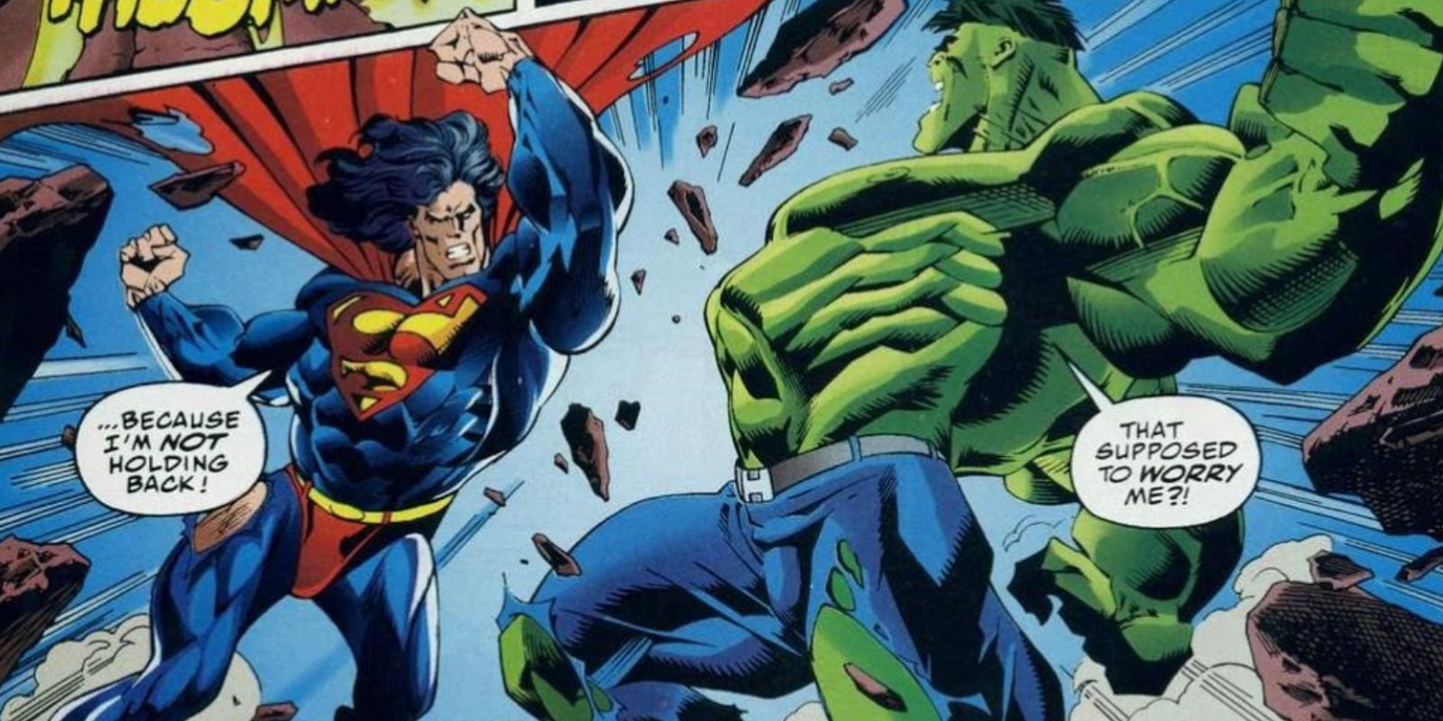 Superman luta contra o Hulk