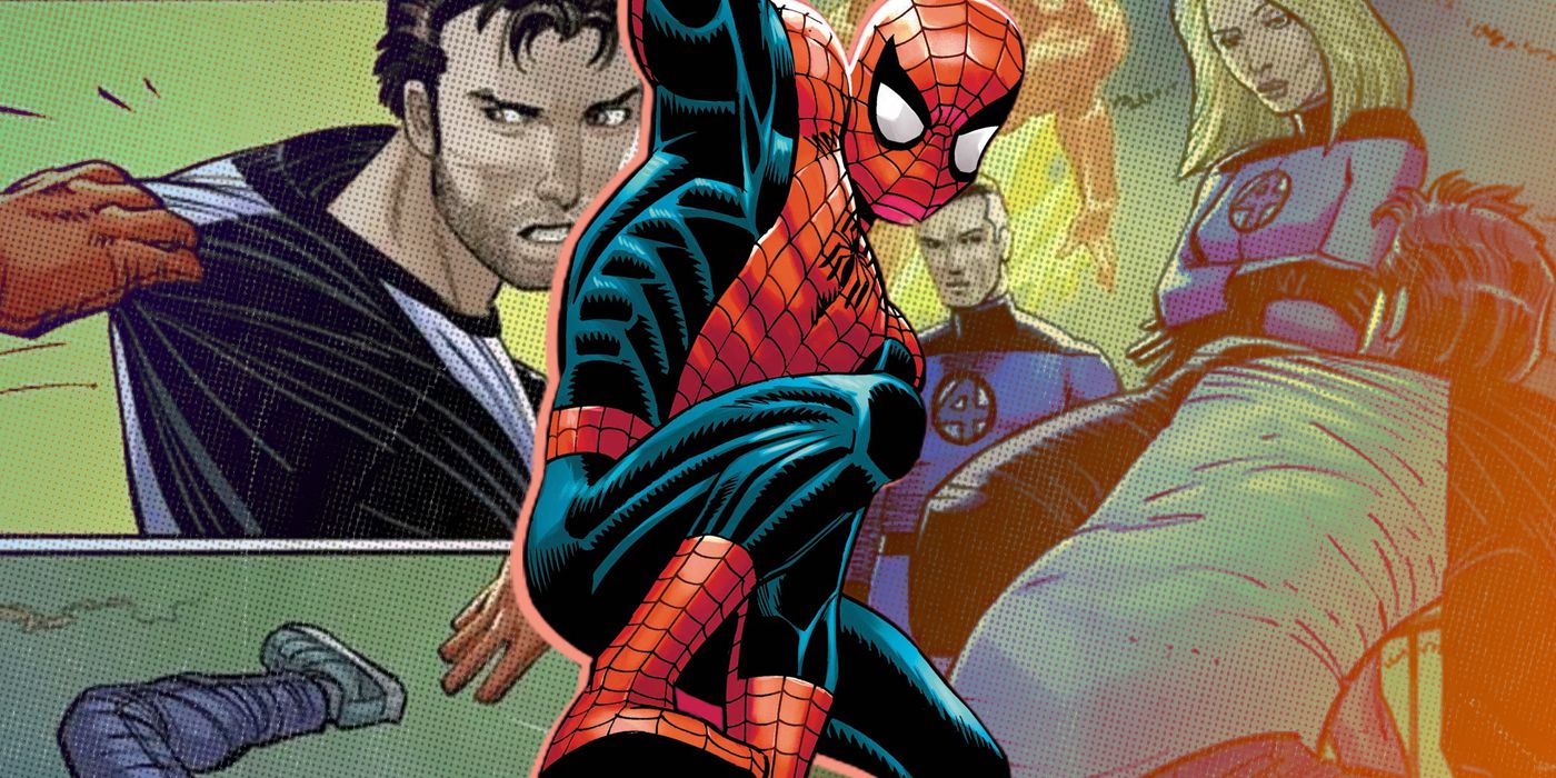 Swinging Spider Man, Peter parker and Fantastic Four