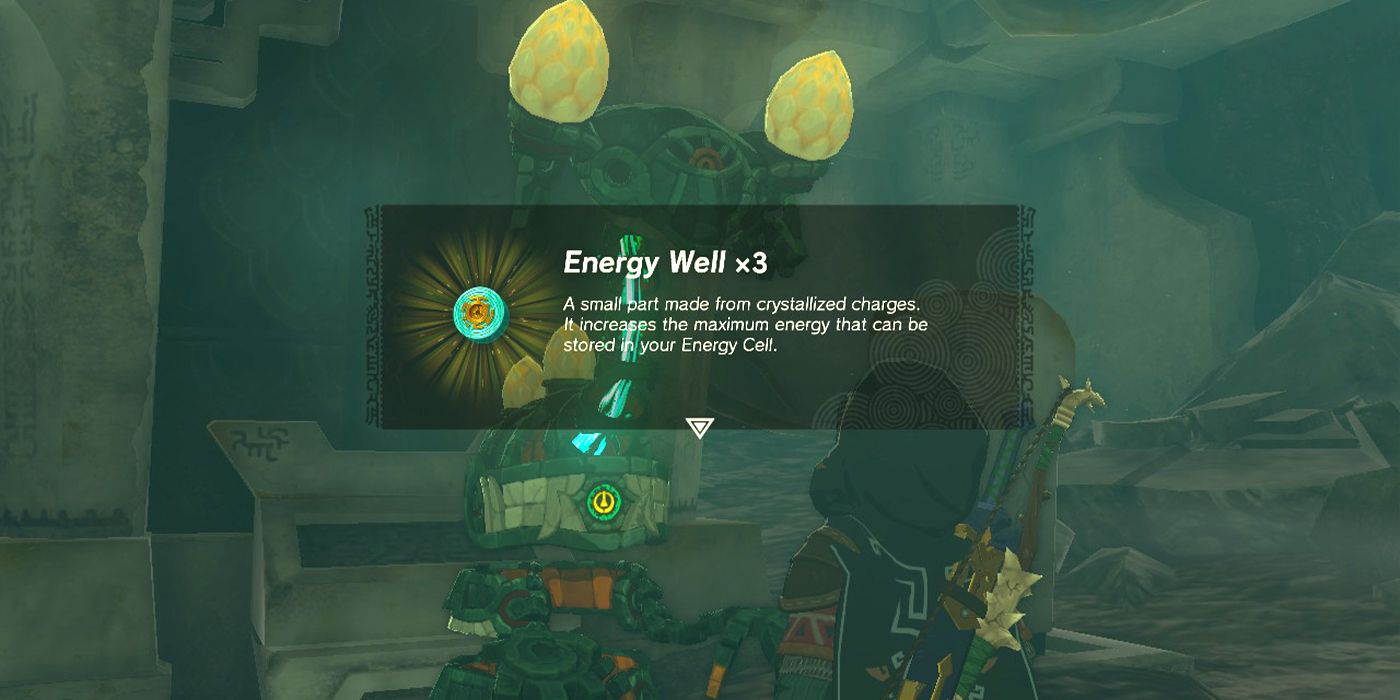 Link receiving Energy Wells in Tears of the Kingdom