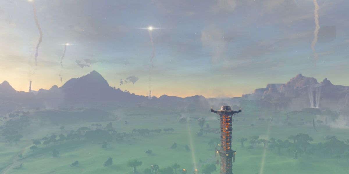 A ativação das Skyview Towers em The Legend of Zelda - Tears of the Kingdom