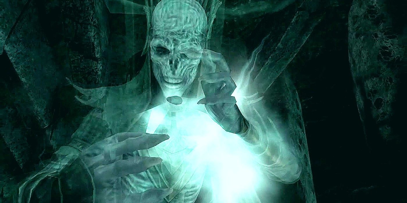 The Barrow-wight boss conjurs magic in LOTR's War in the North video game
