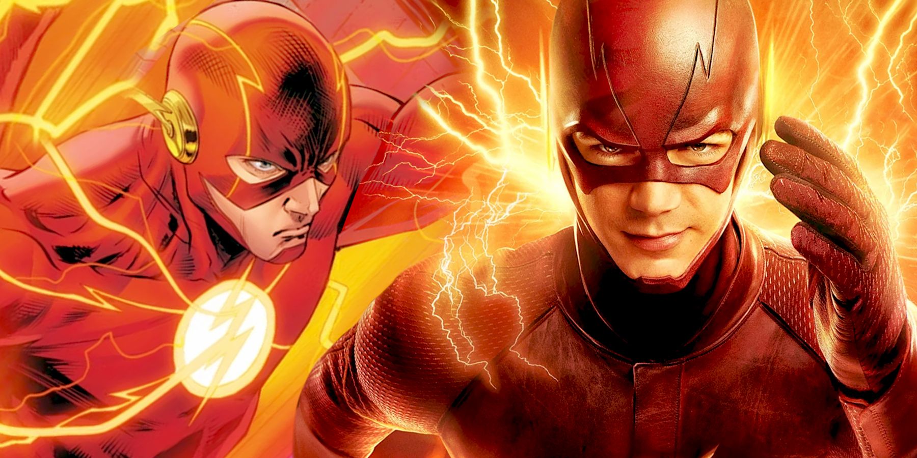 The Flash as seen in DC Comics and The Flash as seen in CW's tv show The Flash