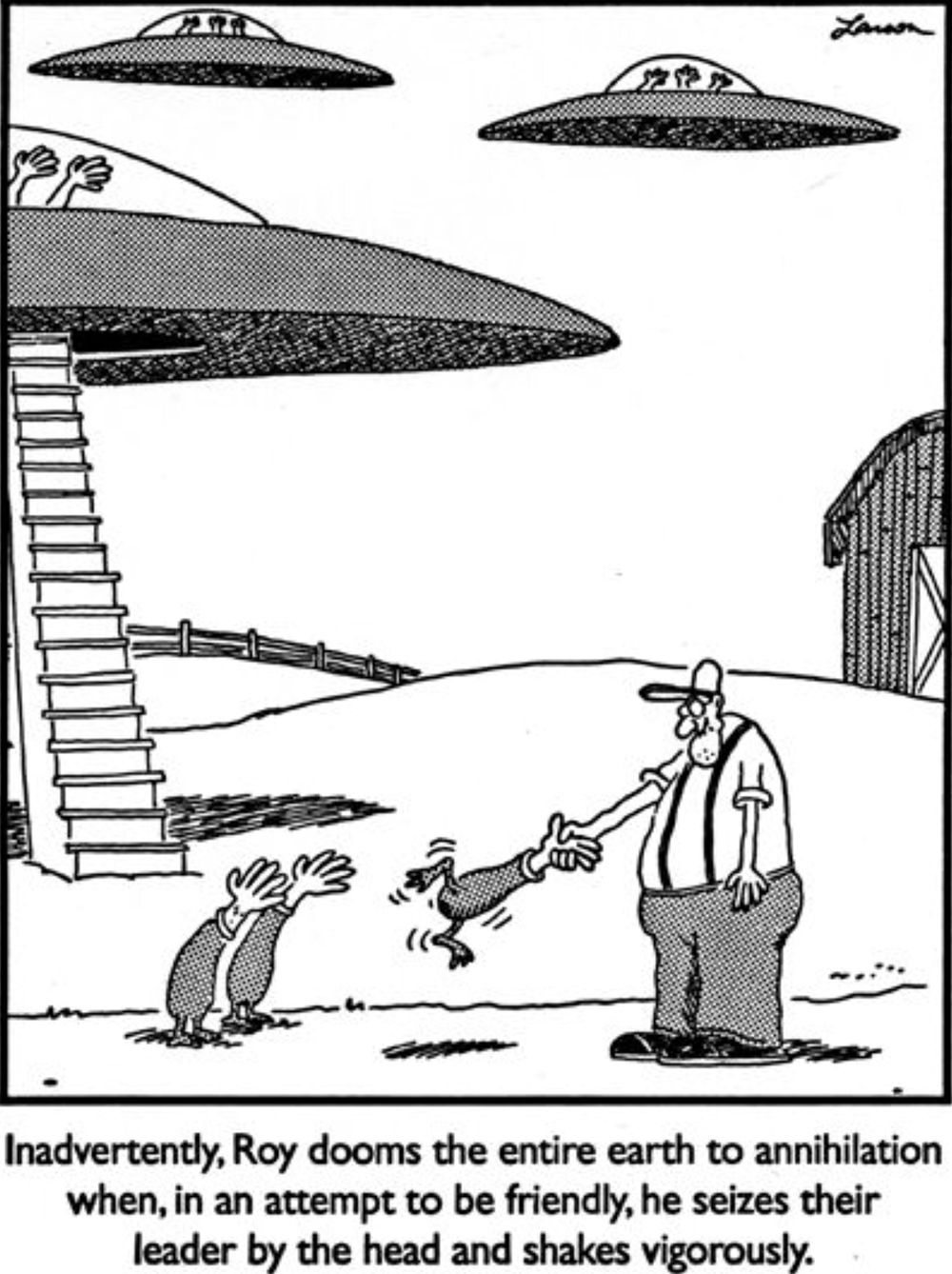 Tiras cómicas de The Far Side con extraterrestres, clasificadas