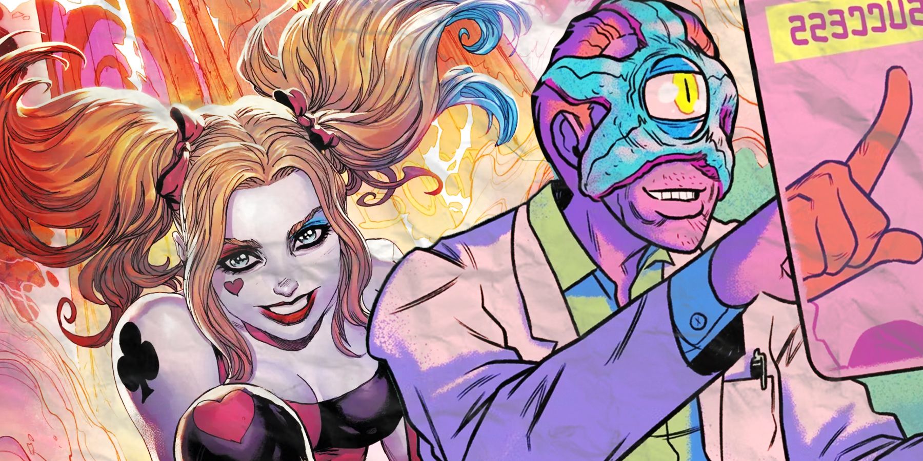 Harley Quinn and Starro as seen in DC comics