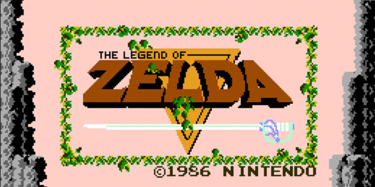 L'Écran Titre De The Legend Of Zelda Pour La Nes