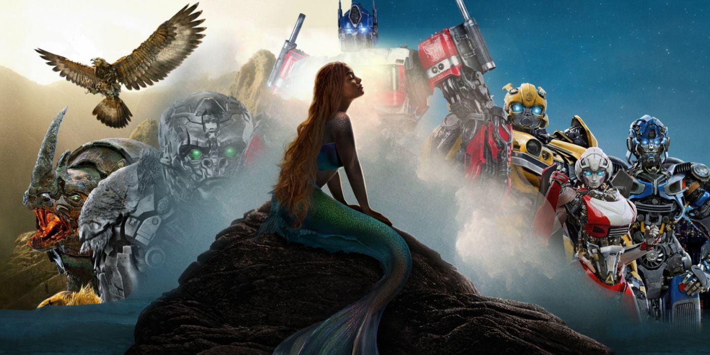 The Little Mermaid/Transformers: Rise of the Beasts combo poster