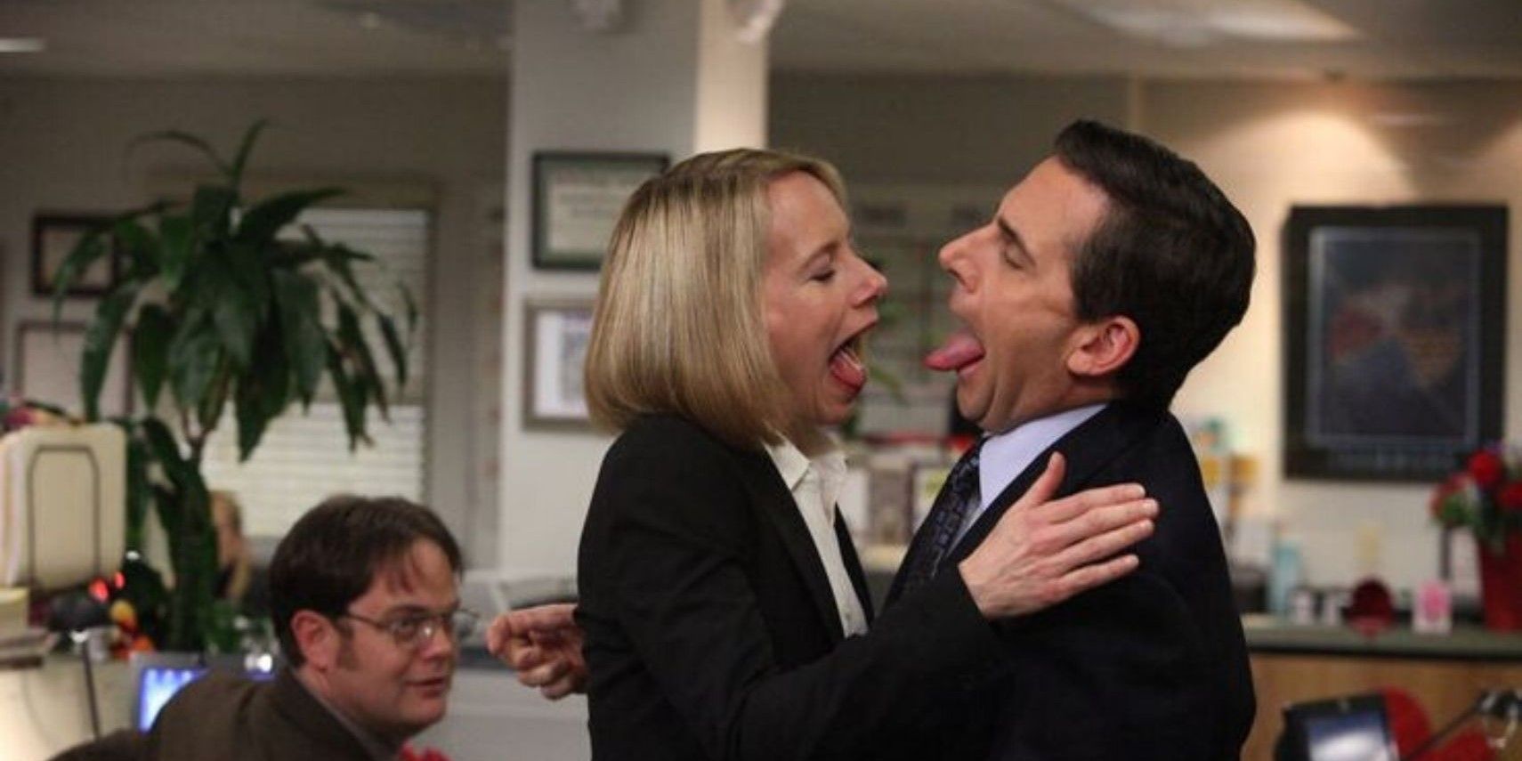 Michael and Holly act silly in The Office