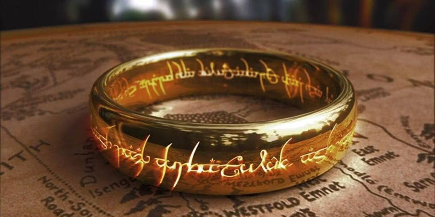The One Ring sits on a map in Bag End.