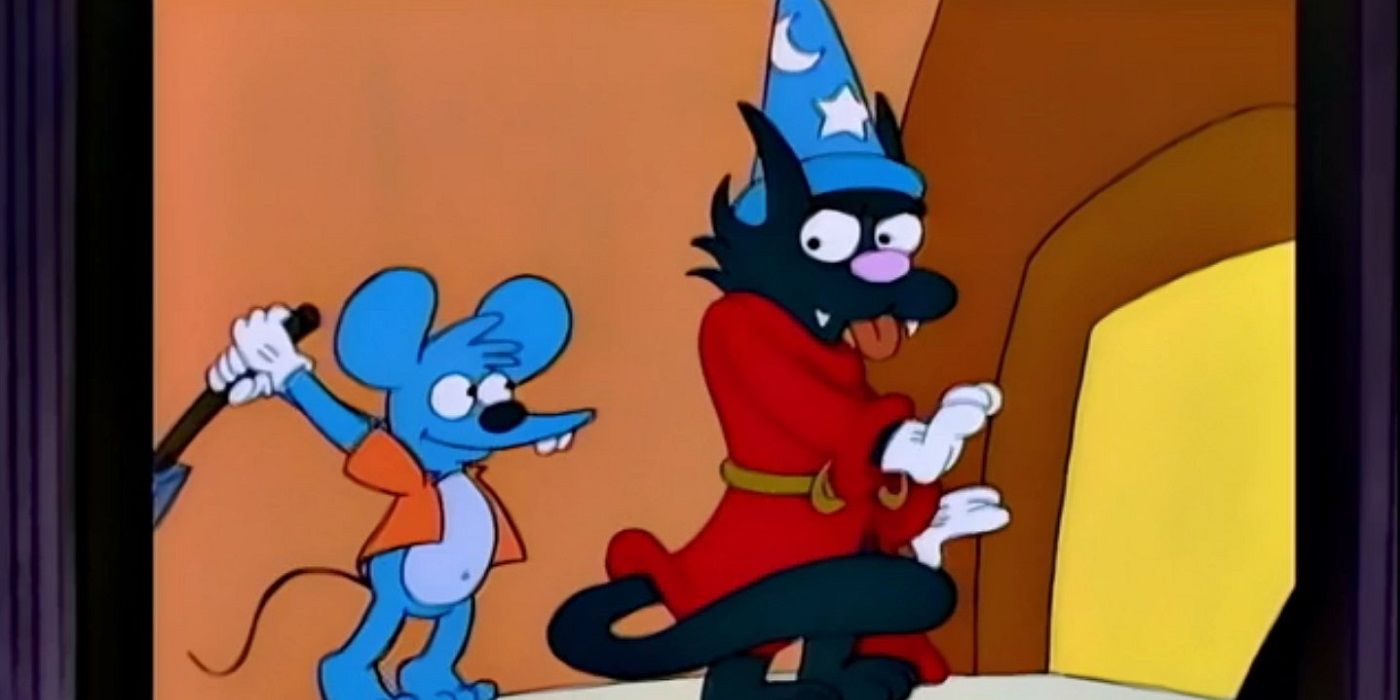 Itchy and Scratchy dos Simpsons em Scratchtasia