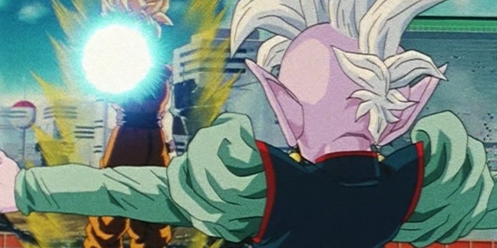 The Supreme Kai blocks Goku from fighting Vegeta in Dragon Ball Z