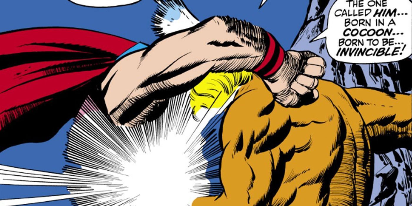 Thor vs Adam Warlock in one of thier earliest matchups