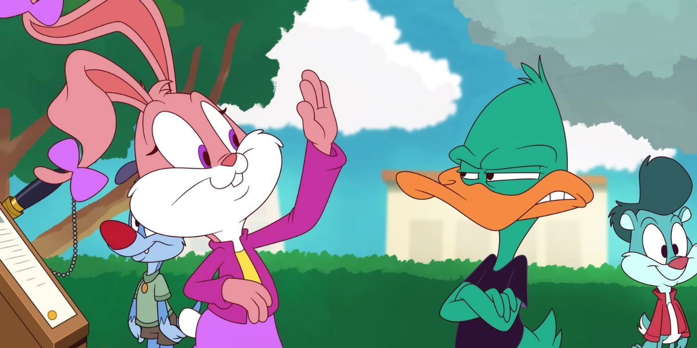 Plucky refuses a high five from Babs in the teaser for Tiny Toons Looniversity.
