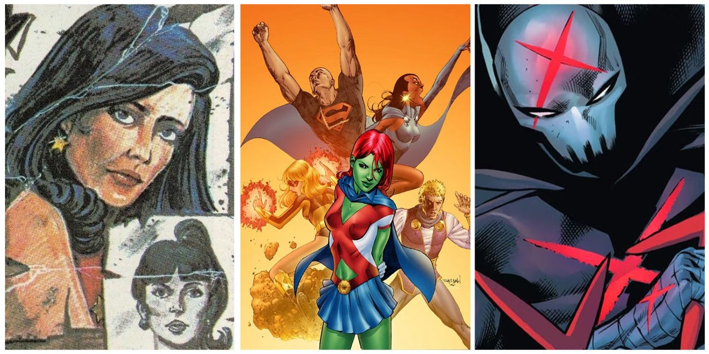 Split image of Donna Troy, Miss Martian in front of Teen Titans Traitors, Red X