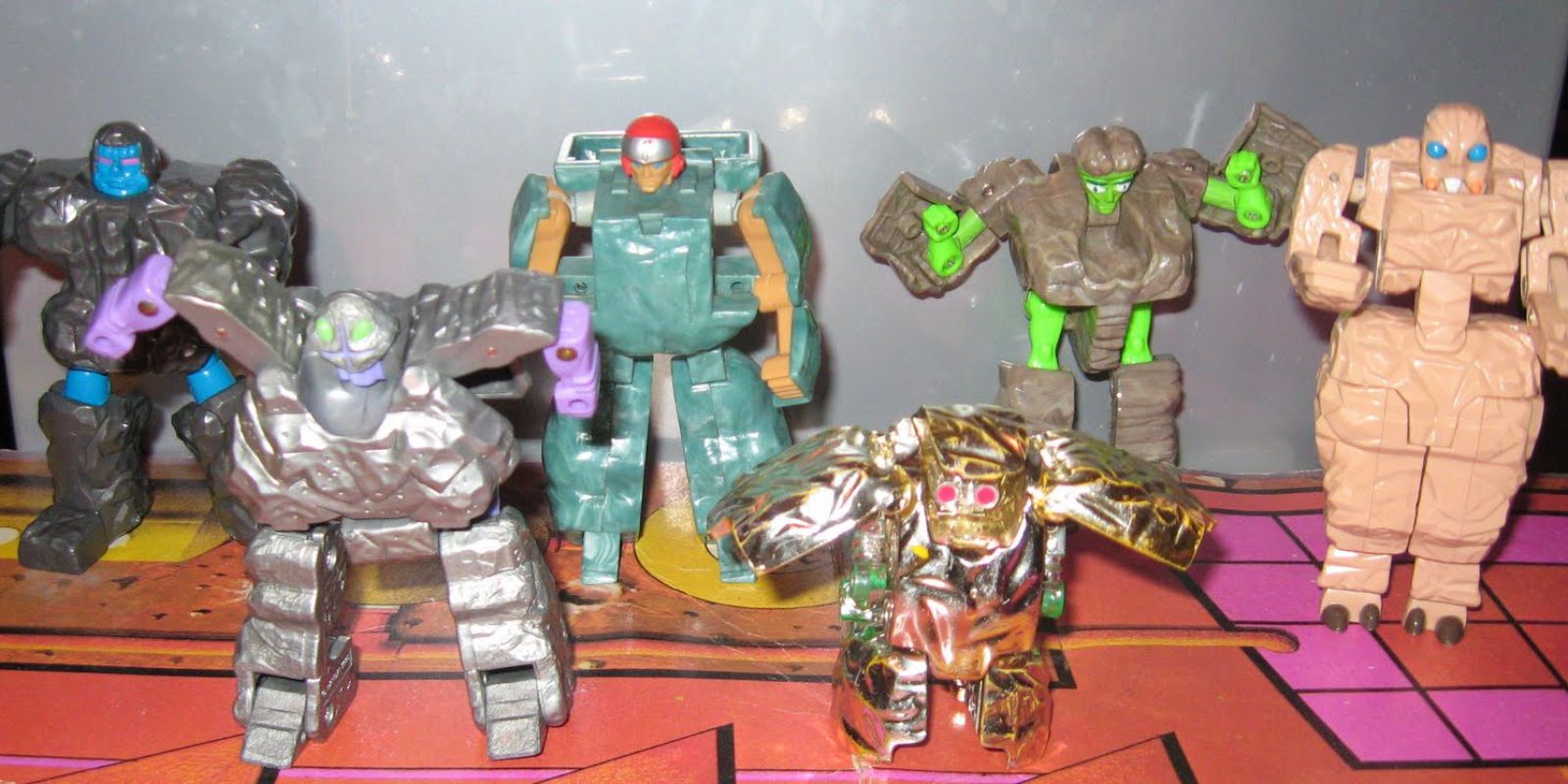 Toys of Granite, Crackpot, Boulder, Nuggit, Marbles, and Pulver-Eyes from Rock Lords