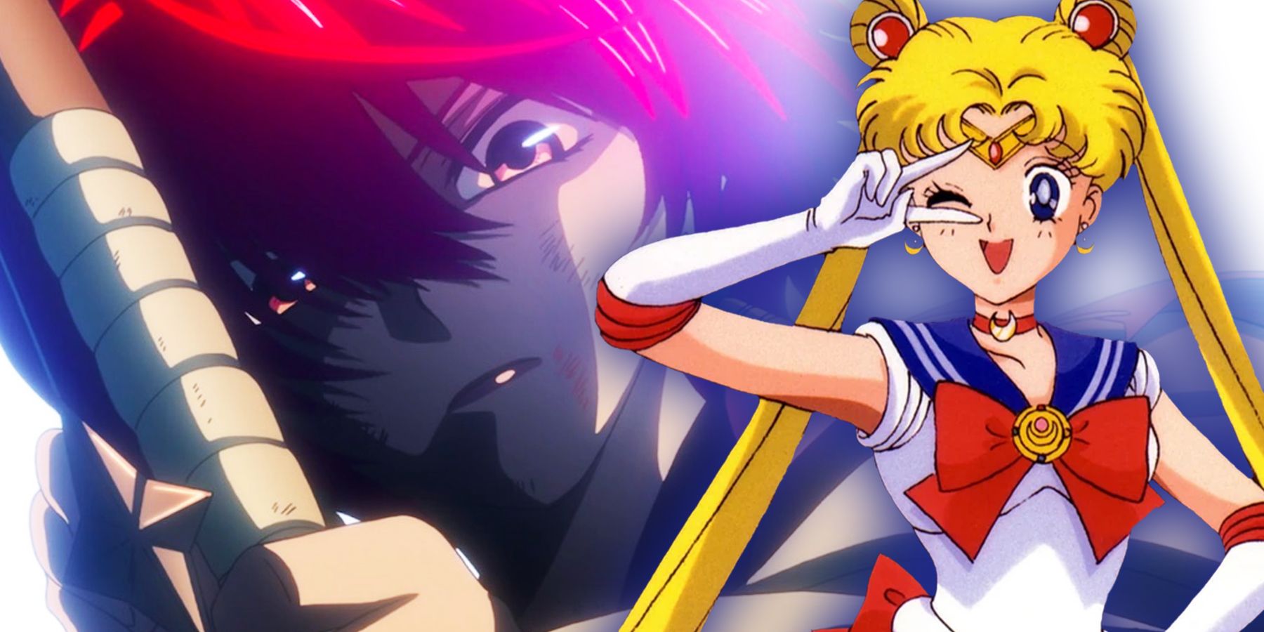 Yona of anime Yona of the Dawn and Sailor Moon of anime Sailor Moon